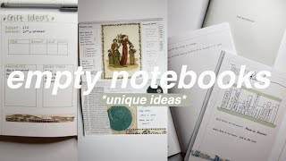 How To Fill Up Empty Notebooks Unique Specific Ideas