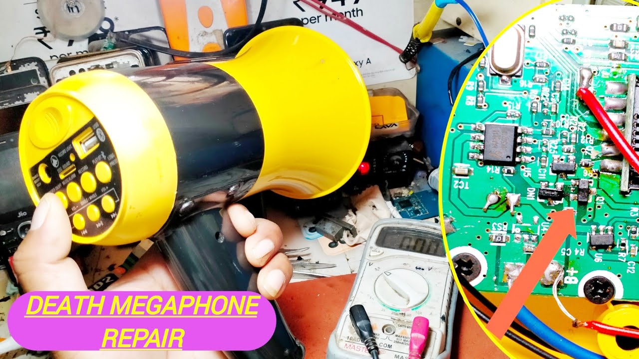 Death Megaphone Repair Handheld Rechargeable Siren Repair Handheld