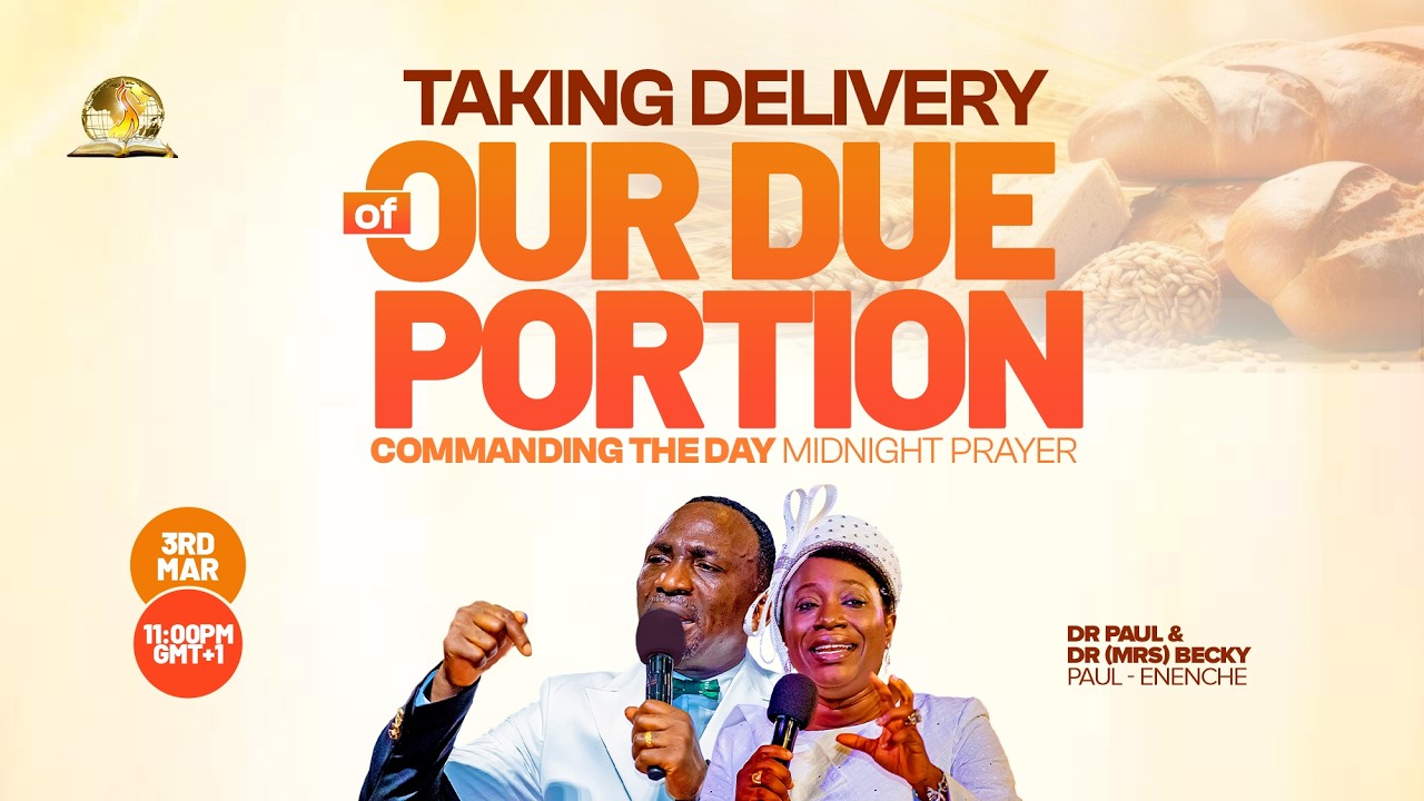 COMMANDING THE DAY MIDNIGHT PRAYER REBROADCAST || TAKING DELIVERY OF OUR DUE PORTION || 04-03-2026