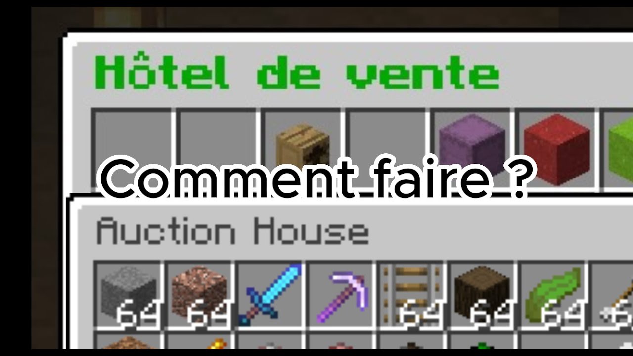 Comment ajouter un hdv et des enchères à votre serveur Minecraft
