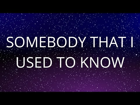 Gotye - Somebody That I Used To Know (feat. Kimbra) (Lyrics)