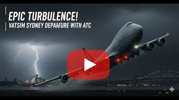 VATSIM: Epic Storm Departure from Sydney | Heavy Turbulence & ATC