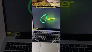 new laptop problem show in screen green colour bleeding #acer