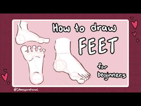 How to Draw Feet (Beginner Friendly Art Tutorial) - YouTube