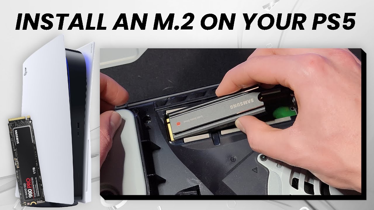 PS5: Cómo instalar una memoria SSD M.2 compatible eg