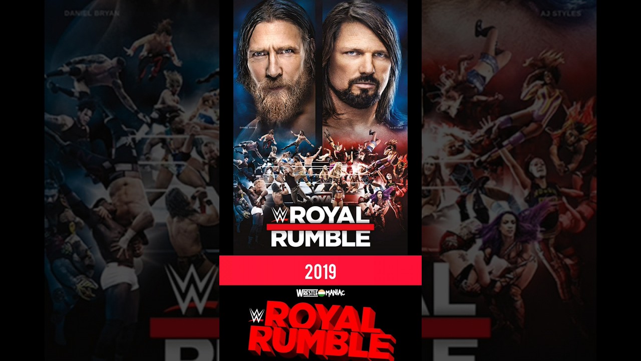 Royal Rumble Posters over the years 2002-2023 Roman Reigns Brock Lesnar John Cena The Rock Usos KO