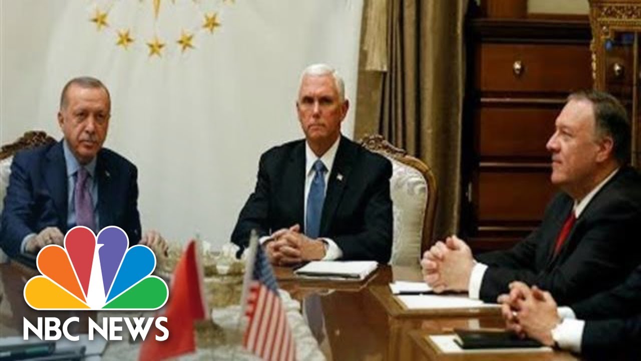 Watch live: Pence, Pompeo provide update on meeting with Turkish president