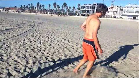 Lily and Papa at the Beach