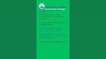 Quick Recap-4|Ode to Dejection| Samuel Taylor Coleridge|PG TRB ENGLISH| UGC NET| SET|