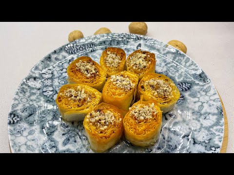 MEŞHUR CEVİZLİ KADAYIF SARMA TATLISI _TAM KIVAMINDA  |TATLI TARİFLERİ💯