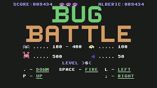Commodore 64 =+ Bug Battle += New game 2020  ( clone of centipede game )