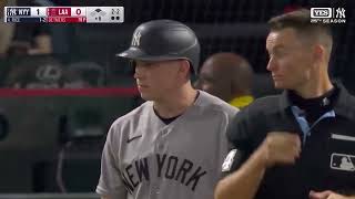 SCARY SCENE AT ANGEL STADIUM! Ben Rice Foul Ball STRIKES Cameraman In The Head! 