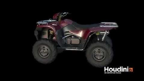 Houdini: Basic Mantra Rendering - Quad Bike