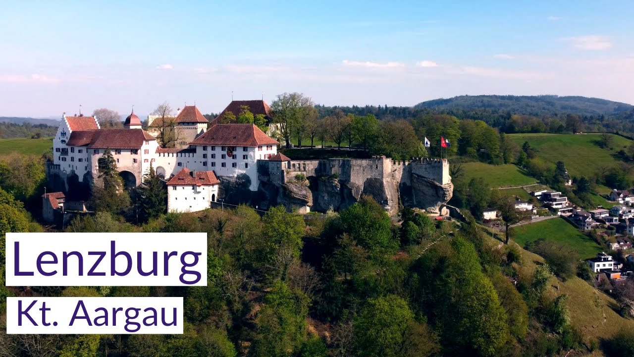 Lenzburg - Kt. Aargau, Switzerland | 4K Drone Footage