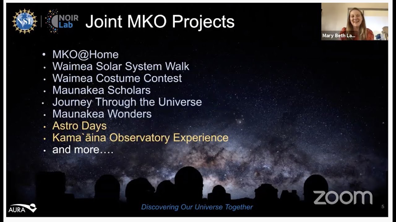 Live From NOIRLab @ Hawai'i: Partners in Outreach with Shelly Pelfrey and Mary Beth Laychak