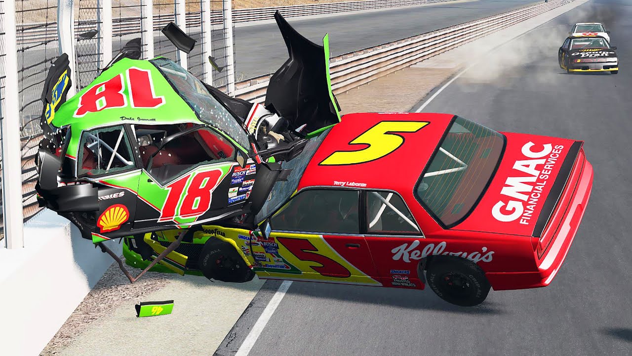 NASCAR Racing Crashes #45 | BeamNG Drive