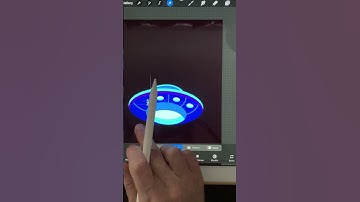 Learn to Draw UFO in Procreate - UFO Luv #shorts #ufo #procreate #art