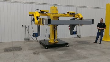 Hydraulic Industrial Manipulator Lifts Heavy Load