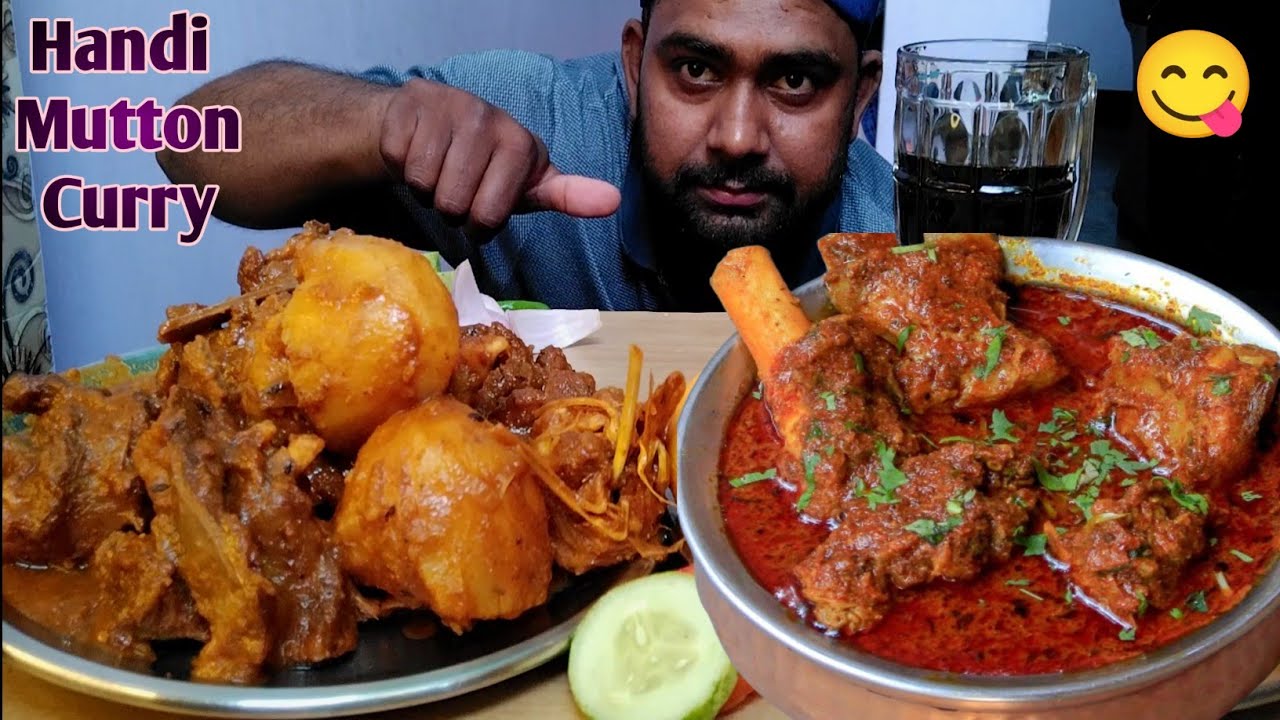 Nulli Meat Eating Spicy Handi Mutton Nulli curry With Rice, Spicy Egg Biryani ...