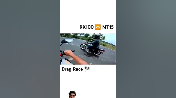 Yamaha Rx100 vs MT15 Drag Race 🏁😈💨...