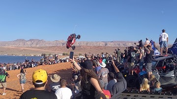 Al McBeth crash at UTV takeover, Sand Hollow Utah - **ONE OF THE BEST ANGLES**