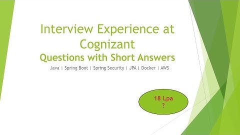 Java Spring Boot Interview Experience| Cognizant | 4 year experience | 18 LPA #java #interview 