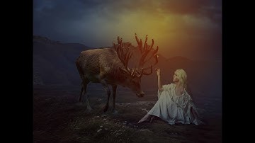 Dear And Girl Photoshop Manipulation Tutorial || Studio Nine