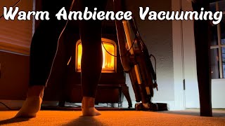 : 4-Hour Kenmore Vacuuming in a Cozy Night Atmosphere | ASMR with Harman Pellet Stove for Deep Sleep