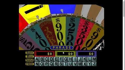 Wheel of Fortune N64 Game #1