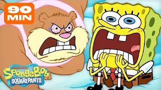 (Reupload) SpongeBob’s ANGRIEST Moments! 🤬🤯 | 90 Minute Compilation | Animation vs. Minecraft