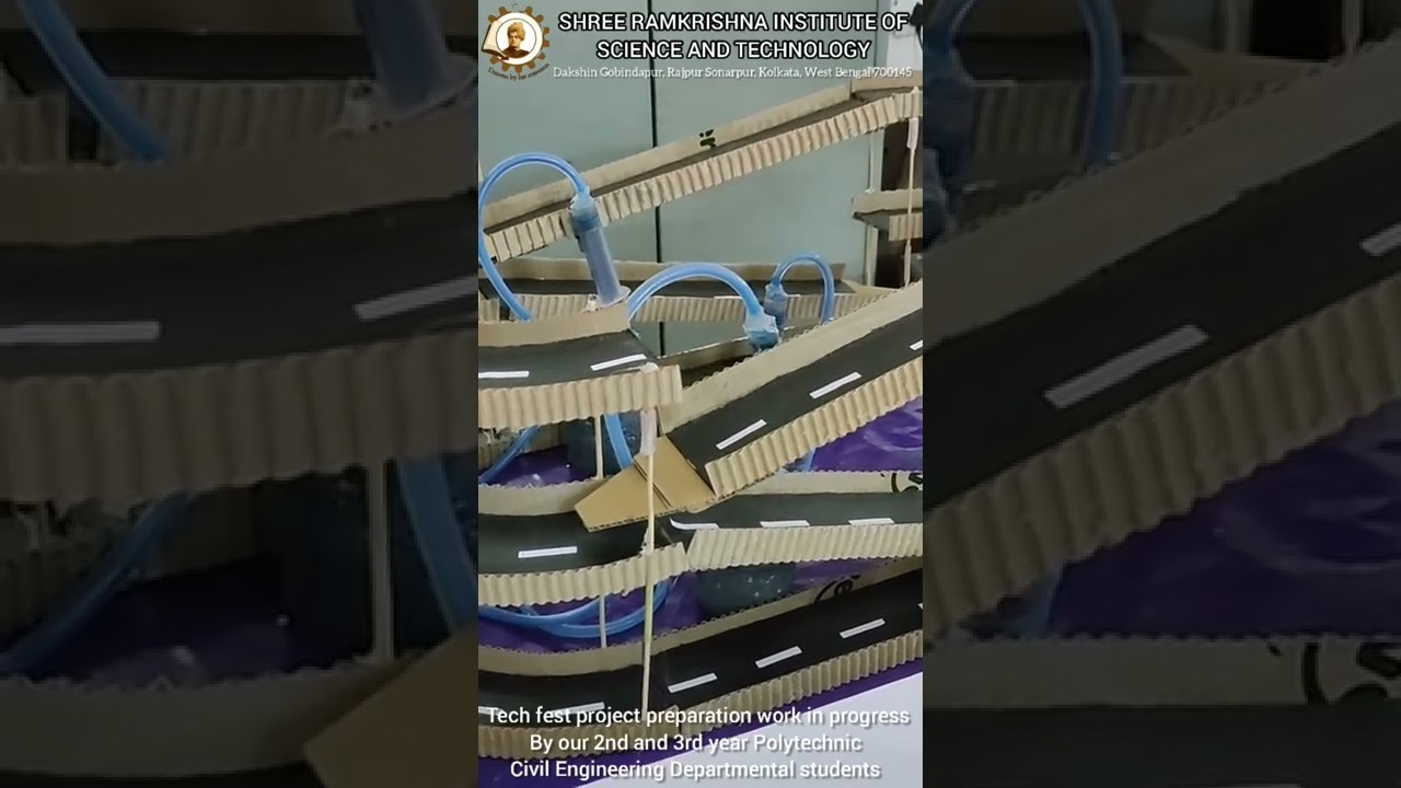 Civil engineering projects| Tech Fest Project preparation | College life #civilengineering #project