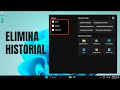 Como borrar historial de barra de busqueda en Windows 11