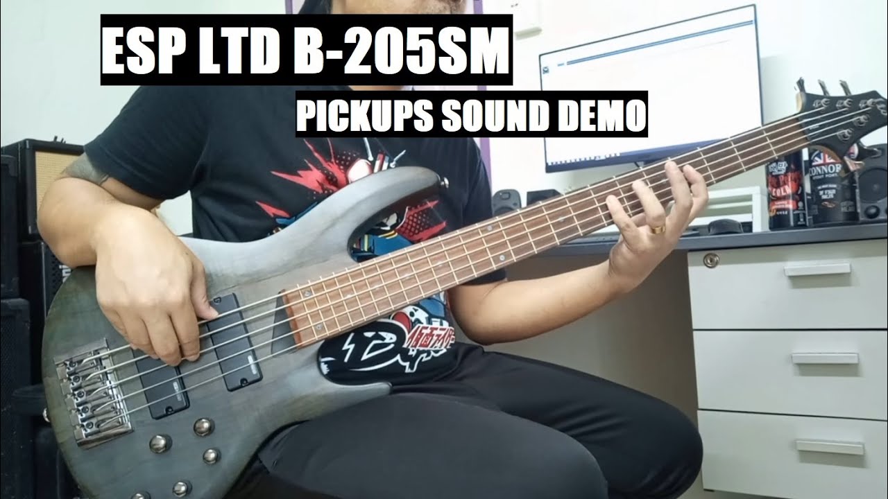 ESP LTD B-205SM (Pickups Sound Demo) - YouTube