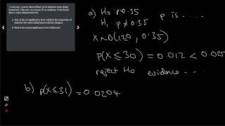 A Level Maths - Hypothesis Tests (Binomial) Q7 (mathsquestions.app)