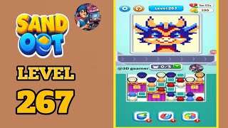 Sand out color puzzle level  267 solution and walkthrough 