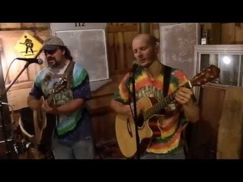 Barn jam session at Bog Turtle Farm, with Acoustic Kitty Project