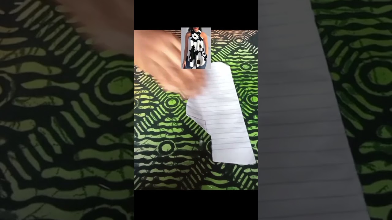 how to  cut halter neck scarf top 