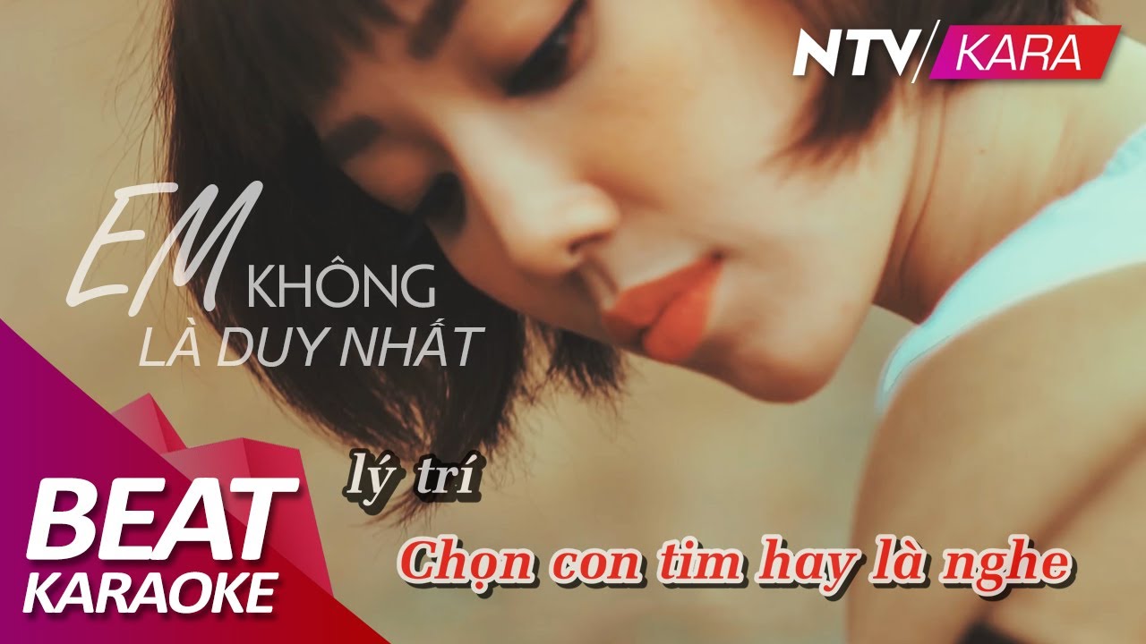 [KARAOKE] Em Không Là Duy Nhất - Beat gốc - Tóc Tiên Full HD