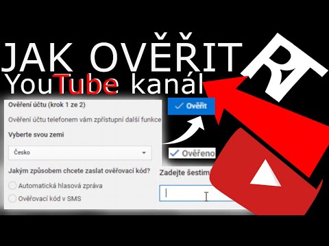 Jak ověřit/verifikovat účet na youtube – tutorial cz