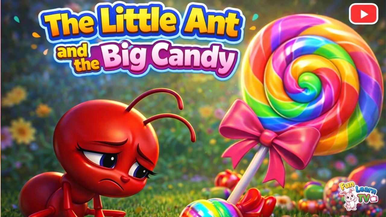 🍬 Tiny Ant vs GIANT Candy! 🐜 | Teamwork Story for Kids 🌈|| kids stories