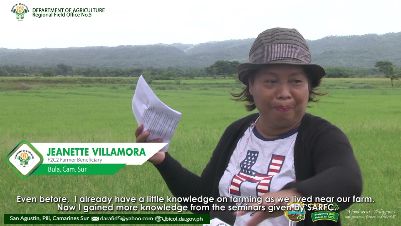 Bayahihan AgriCluster F2C2 DA RFO 5 Bicol Region - YouTube