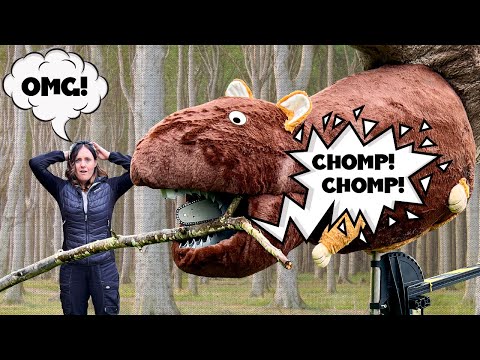 This GIANT ROBOT SQUIRREL Cuts Trees!