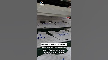 Digital Sublimation Printing using Roll Heat Press Machine | GM Print Solution
