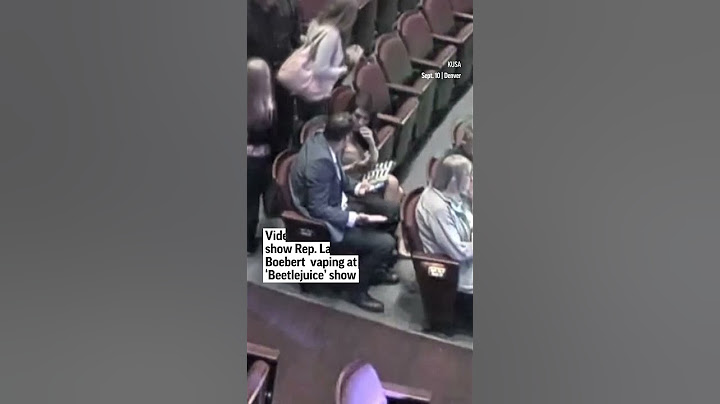 Video appears to show Rep. Lauren Boebert vaping at show