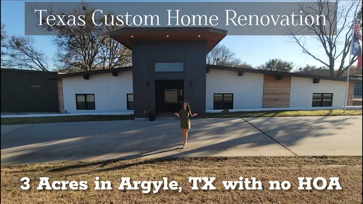 3 Acre Custom Home Renovation in Texas | With no HOA