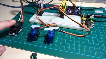 dual servo control with a joystick LEAP#056