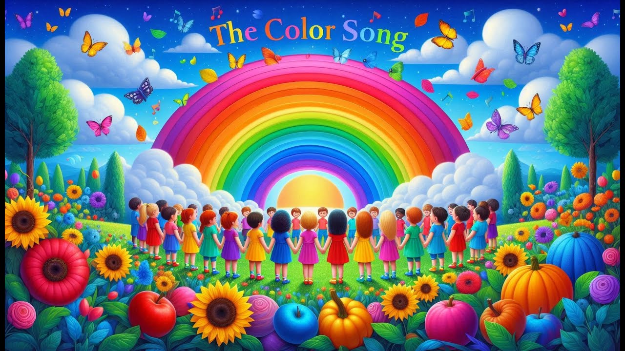 The Color Song - Learn Colors for Kids | Nursery Rhymes For Toddlers ...