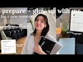 Prepareglow up with me for the spring semester  haircut consistent routines  grwm  glow up tips