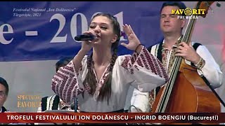 Ingrid Boengiu – Trofeul Festivalului Ion Dolănescu