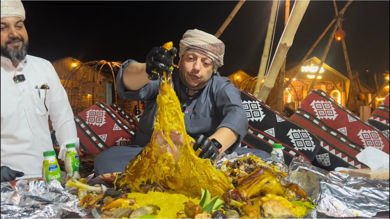 الاكل البدوي الجميل عند غزال الريم